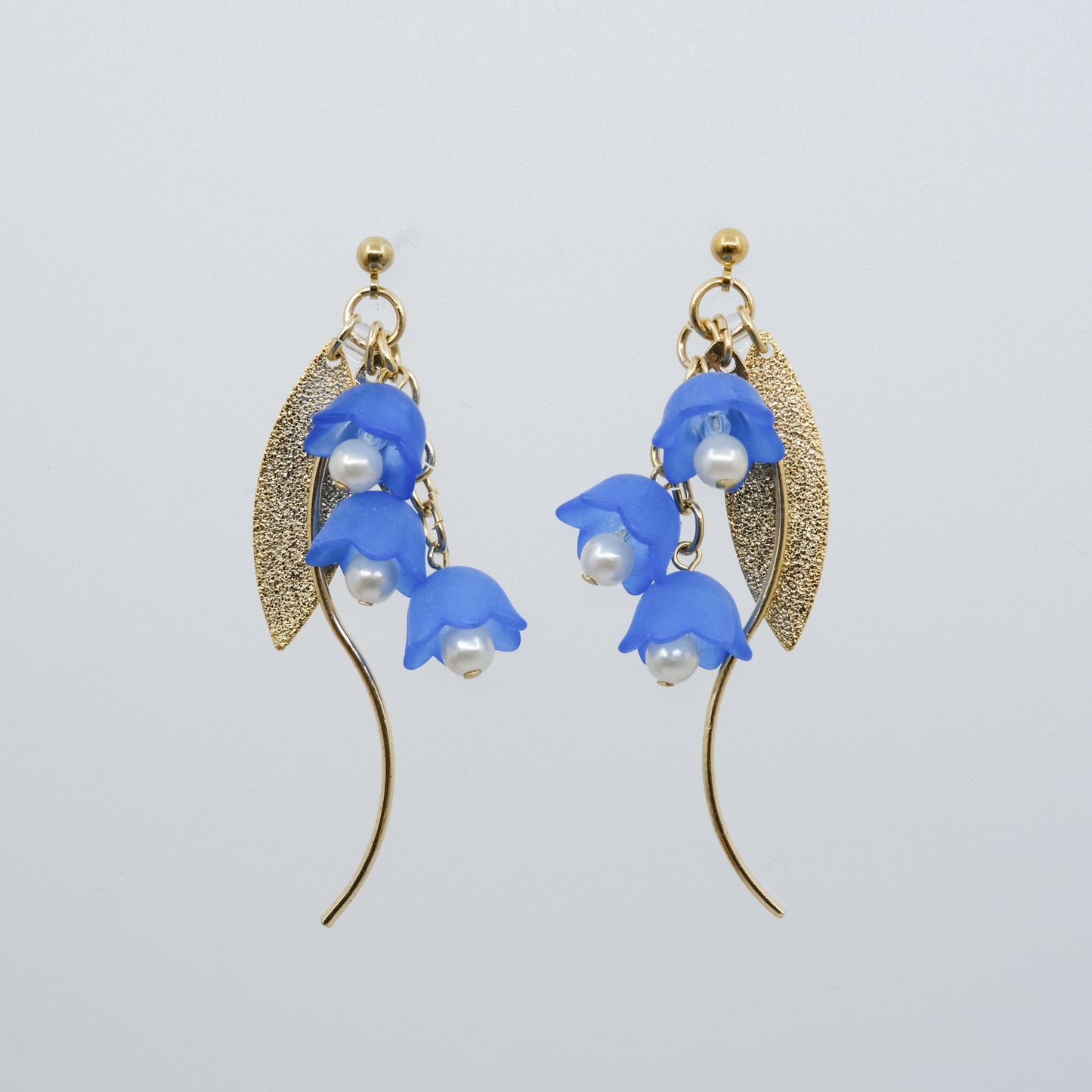 青すずらん ピアス/イヤリング