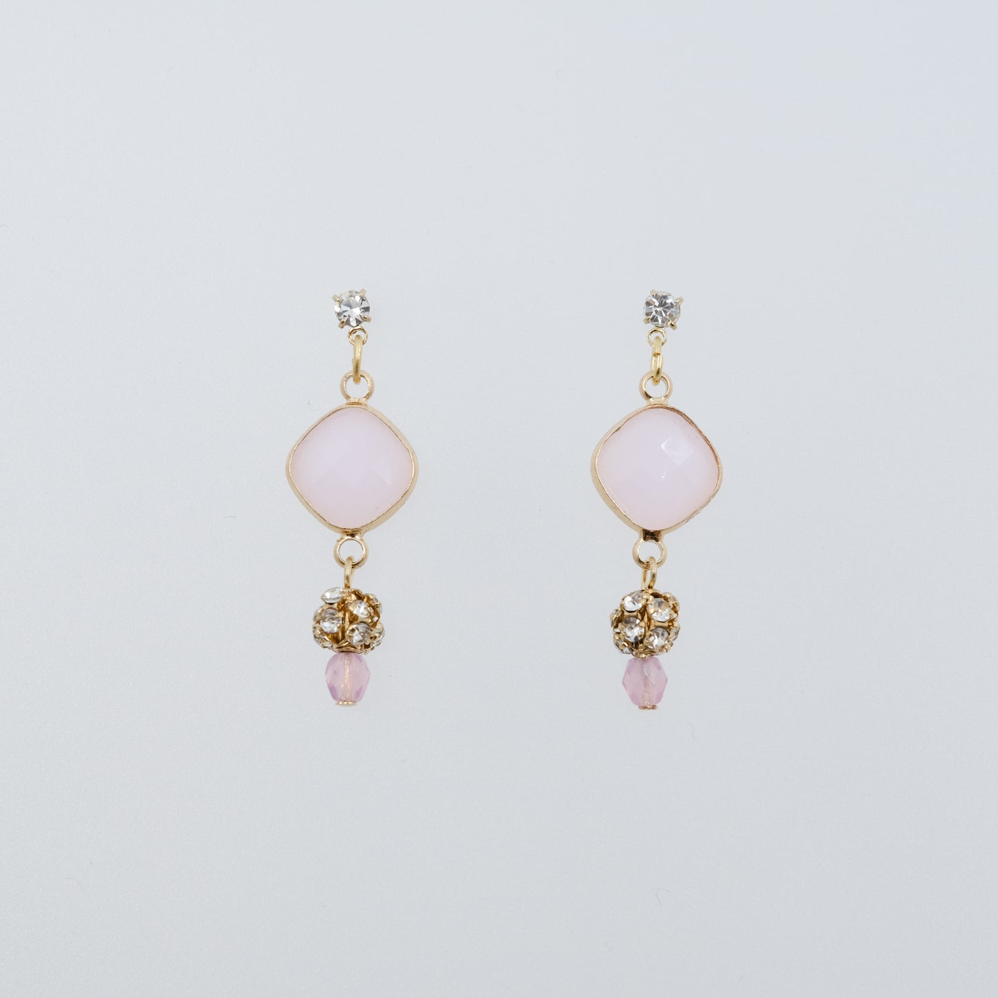 スクエアカラービジュー ピアス/イヤリング