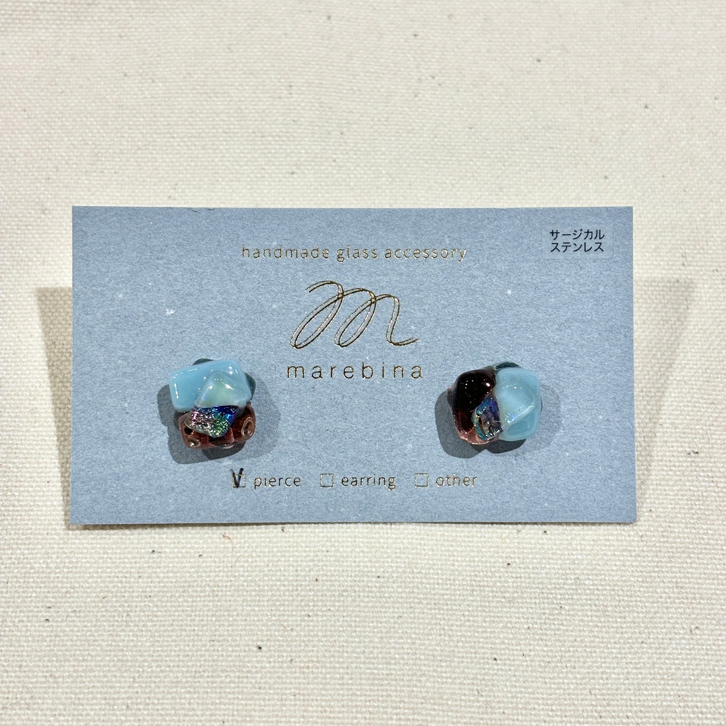[mini] クリアパープル × ライトブルー